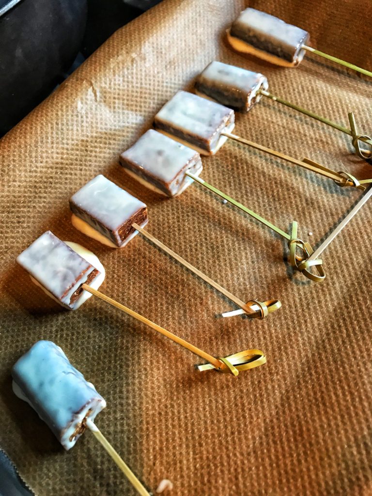 Chocolate dipped raw fruit bars