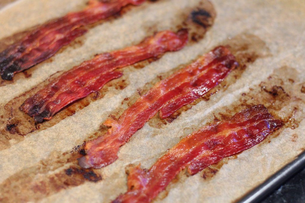 Crispy grilled bacon