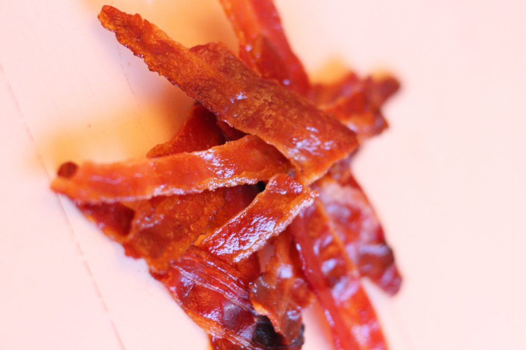 Honey glazed crispy bacon