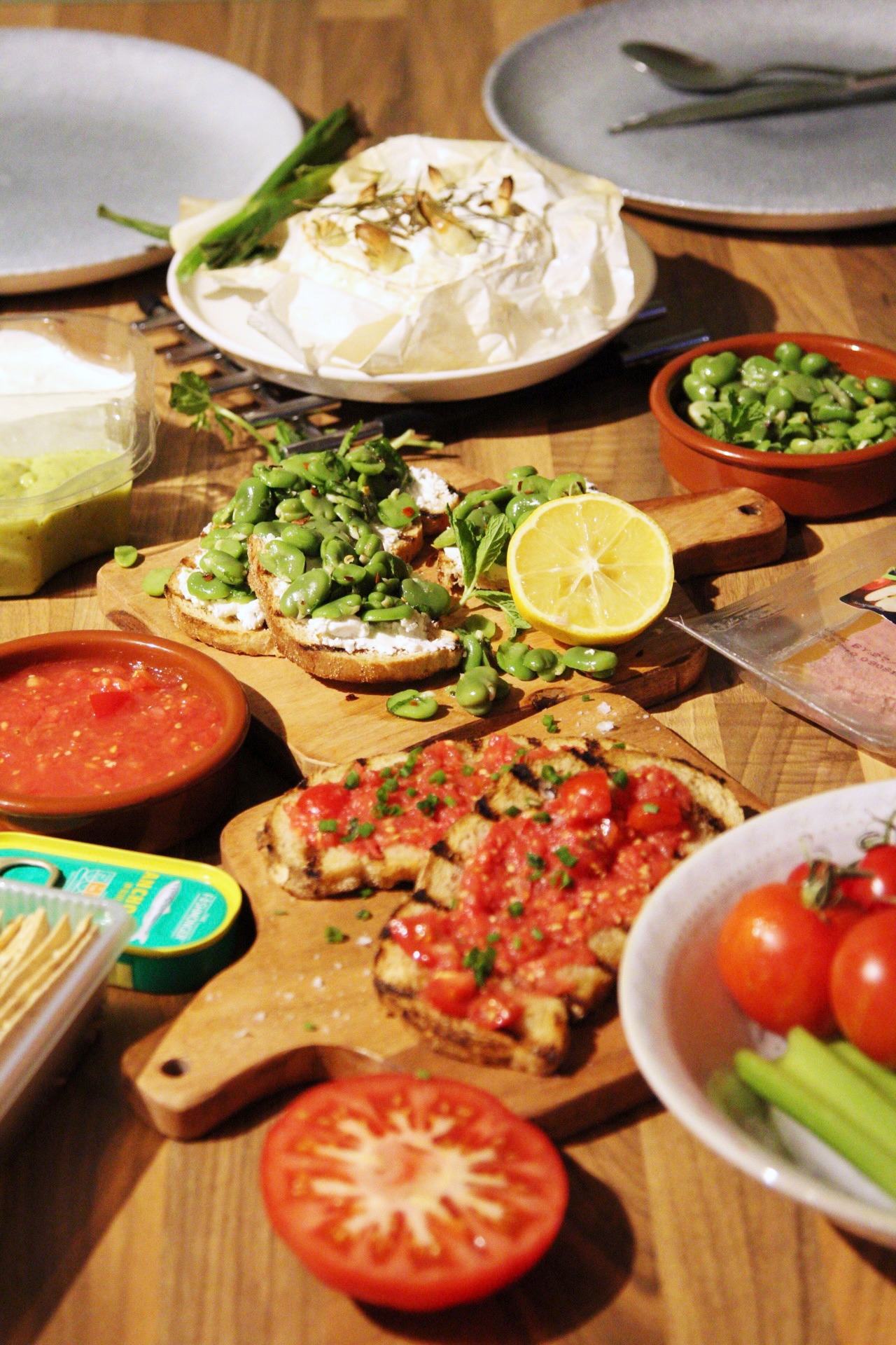 Seasoned homegrown tomatoes on toast