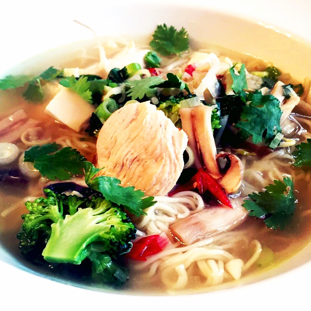 Hot and Sour Thai Chicken Broth