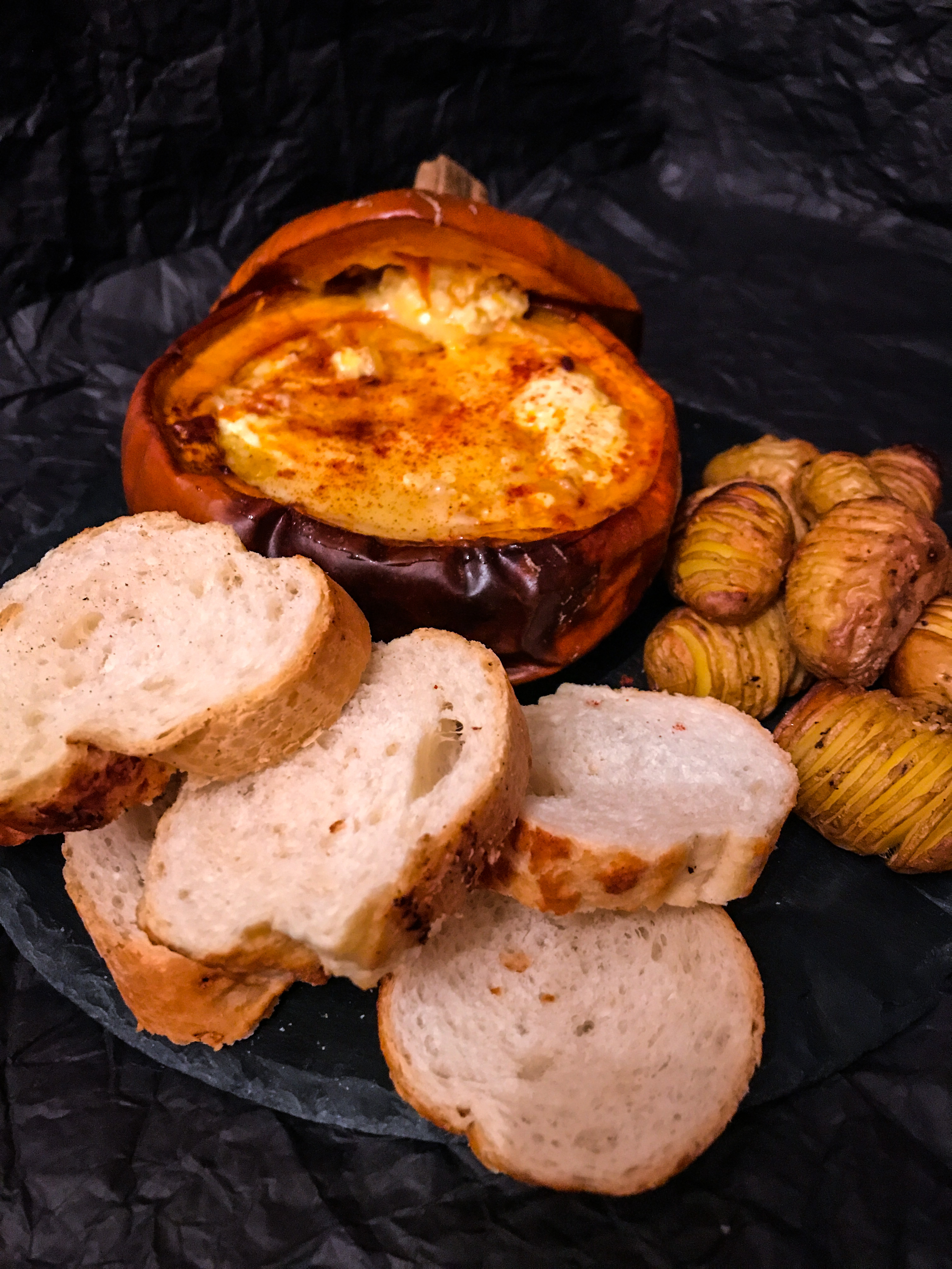 Roast Pumpkin Cheese Fondue