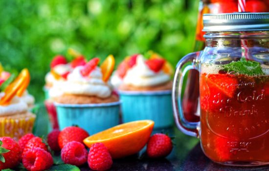 Delicious Summer Fruit Cupcakes with a Pimm’s Twist